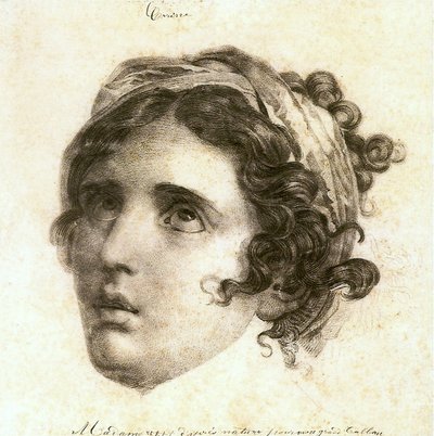 Corinne Study for Corinne at Cape Miseno by Baron François Pascal Simon Gérard